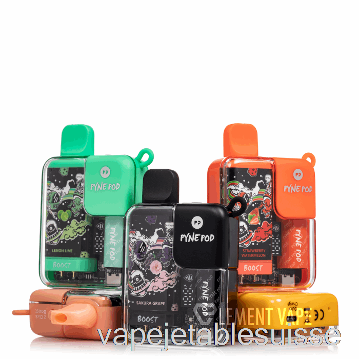 Vape Suisse Pynepod 8500 Glace Pastèque Jetable